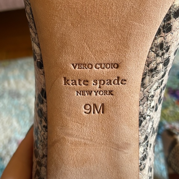 Kate Spade Kylah Snake Skin Heels.  Classic - Picture 6 of 8